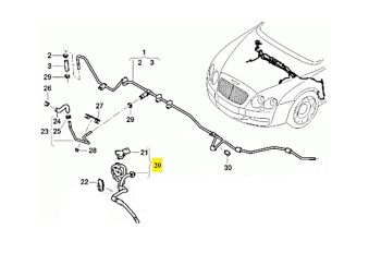 IMS GENUINE BENTLEY NEW ENGINE VACUUM PIPE 3W2612041J - BENTLEY CONTINENTAL FLYING SPUR/ CONTINENTAL GT 2003-2012