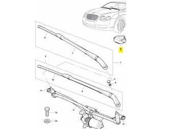 IMS GENUINE BENTLEY NEW WINDSCREEN RAIN SENSOR 3W5955559C - BENTLEY CONTINENTAL FLYING SPUR 2005-2012