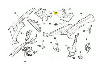 IMS GENUINE BENTLEY NEW COVER 3W8805285C - BENTLEY CONTINENTAL FLYING SPUR/ CONTINENTAL GT/ CONTINENTAL GTC/ CONTINENTAL SUPERSPORTS 2003-PRESENT
