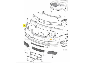 IMS GENUINE BENTLEY NEW RIGHT HEADLIGHT WASHER CAP 3W8807938 - BENTLEY CONTINENTAL GT/ CONTINENTAL GTC/ CONTINENTAL SUPERSPORTS 2003-2011