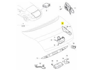 IMS GENUINE BENTLEY NEW TAILGATE BOOT LID HINGE 3W8827302P - BENTLEY CONTINENTAL GT/ CONTINENTAL SUPERSPORTS 2003-PRESENT