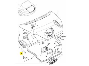 IMS GENUINE BENTLEY NEW TAILGATE BOOT LID DAMPER 3W8827550G - BENTLEY CONTINENTAL GT/ CONTINENTAL SUPERSPORTS 2003-PRESENT