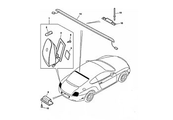 IMS GENUINE BENTLEY NEW 3RD BRAKE LIGHT 3W8945097L - BENTLEY CONTINENTAL GT 2003-PRESENT