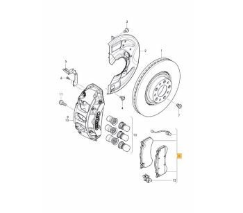 IMS GENUINE BENTLEY NEW FRONT BRAKE PAD 3Y0698151C - BENTLEY MULSANNE 2010-PRESENT