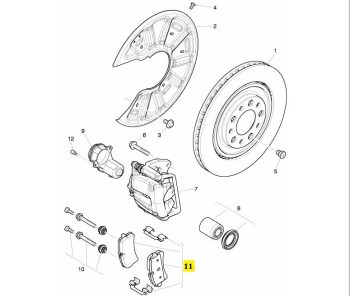 IMS GENUINE BENTLEY NEW REAR BRAKE PAD 3Y0698451B - BENTLEY MULSANNE 2010-PRESENT