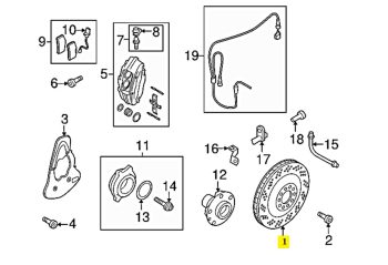 IMS GENUINE AUDI NEW REAR BRAKE DISC 420615601F - AUDI GT, SPYDER, GT SPYDER 2006-2015