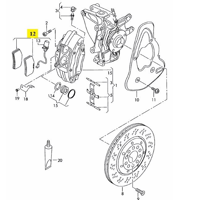 IMS GENUINE AUDI/ LAMBORGHINI NEW REAR BRAKE PAD 4S0698451L - AUDI R8, LAMBORGHINI LP550, LP560, LP570,LP580 2003-PRESENT