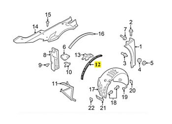 IMS GENUINE AUDI NEW RIGHT CARRIER WHEEL HOUSING 420805358C - AUDI R8 2006-2015