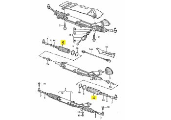 IMS GENUINE AUDI NEW LEFT RIGHT TIE ROD BOOT 4E0419831 - AUDI A8/ S8 2002-2009