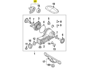 IMS GENUINE AUDI NEW DIFFERENTIAL MOUNT 4E0599125C - AUDI A8/ S8 2002-2010