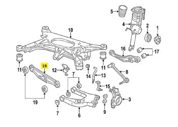 IMS GENUINE AUDI NEW REAR TRACK BAR 4E0599285A - AUDI A8/ S8 2002-2010