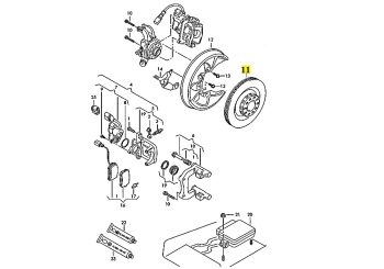 IMS GENUINE AUDI NEW REAR BRAKE DISC 4E0615601J - AUDI A8 D2 (4D), D3 (4E) 1994-2009