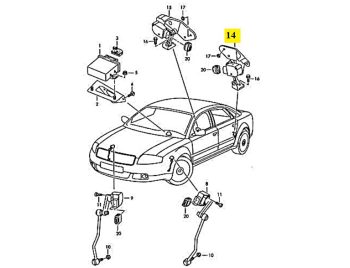 IMS GENUINE AUDI NEW REAR LEFT LEVEL SENSOR 4E0616571E - AUDI A8/ S8 2002-2010