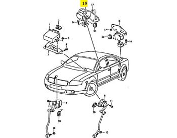 IMS GENUINE AUDI NEW REAR RIGHT LEVEL SENSOR 4E0616572E - AUDI A8/ S8 2002-2010