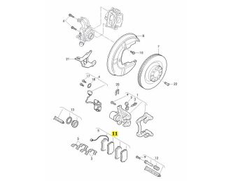 IMS GENUINE AUDI/ BENTLEY NEW REAR BRAKE PAD 3W0698451B - AUDI A6/ BENTLEY CONTINENTAL GT, GTC, FLYING SPUR 2003-PRESENT