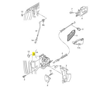 IMS GENUINE AUDI NEW FRONT RIGHT DOOR LOCK 4F2837016B - AUDI A3