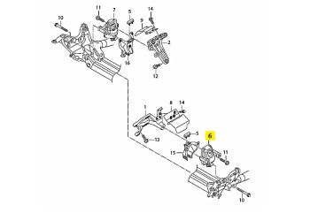 IMS GENUINE AUDI NEW LEFT MOUNTING ENGINE 4G0199381ML - AUDI A7 3.0 TFSI 2010-2017