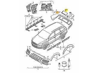 IMS GENUINE AUDI NEW REAR SKIRT COVER 4L0071725 - AUDI Q7 2005-2015