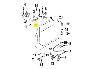 IMS GENUINE AUDI NEW FRONT REAR LEFT DOOR HANDLE 4L0837205BGRU - AUDI Q7 2005-2015