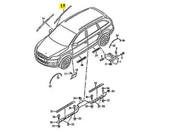 IMS GENUINE AUDI NEW RIGHT WATER DEFLECTOR STRIP 4L08543285AP - AUDI Q7 2005-2015