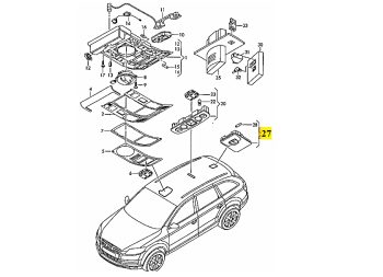 IMS GENUINE AUDI NEW CONSOLE PANEL TRIM 4L0947164A6PS - AUDI Q7