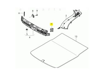 IMS GENUINE BENTLEY NEW COVER 4W0853896A - BENTLEY CONTINENTAL FLYING SPUR 2013-PRESENT