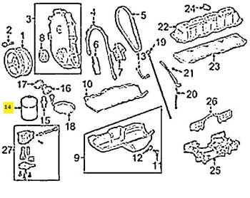IMS GENUINE MOPAR NEW OIL FILTER 5281090 - CHRYSLER 300C/ 300M/ SEBRING II/ STRATUS/ VISION/ VOYAGER 2.4/2.5/2.7/3.3/3.5/3.8/5.7L V6 DODGE,JEEP 1990-2012