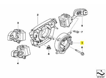 IMS GENUINE BMW NEW STEERING WHEEL CLOCK 61316976394 - BMW 5 SERIES E60, E60 LCI, E61, E61 LCI/ 6 SERIES E63, E63 LCI, E64, E64 LCI 2001-2010