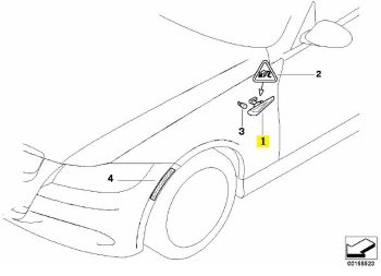 IMS GENUINE BMW NEW LEFT INDICATOR LAMP 63137838539 - BMW 3 SERIES E90, E90 LCI, E92, E92 LCI, E93, E93 LCI 2004-2013