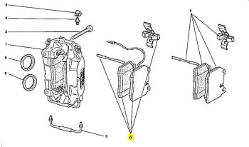 IMS GENUINE FERRARI NEW FRONT BRAKE PAD 70000935 - FERRARI 360 1999-2004