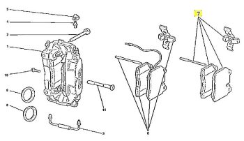IMS GENUINE NEW REAR BRAKE PAD 70000936 - FERRARI 360, 430 1999-2009