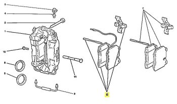 IMS GENUINE FERRARI NEW FRONT BRAKE PAD 70001085 - FERRARI 430 2005-2009