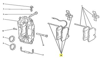 IMS GENUINE FERRARI NEW FRONT BRAKE PAD CCM 70001086 - FERRARI 430, SPIDER 2005-2009