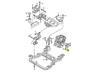 IMS GENUINE VOLKSWAGEN NEW LEFT TRANSMISSION MOUNTING 7H0399151J - VOLKSWAGEN MULTIVAN T5/ TRANSPORTER T5 2003-2009