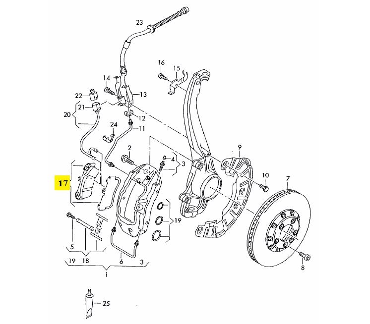 IMS GENUINE AUDI NEW REAR BRAKE PAD 7L0698151R - AUDI Q7