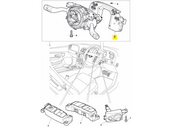 IMS GENUINE BENTLEY NEW STEERING ANGLE SENSOR 7L6953549L - BENTLEY CONTINENTAL FLYING SPUR/ CONTINENTAL GT/ CONTINENTAL GTC/ CONTINENTAL SUPERSPORTS 2003-PRESENT