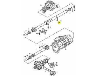 IMS GENUINE AUDI NEW LONGSHAFT ASSY 7L8521105L - AUDI Q7 3.0L 2005-2015