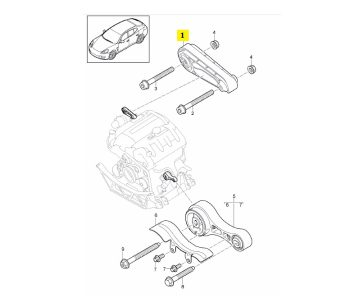 IMS GENUINE PORSCHE NEW SIDE MOUNTING BRACKET 7PP199331A - PORSCHE CAYENNE 958/ MACAN 95B/ PANAMERA 970 2009-PRESENT
