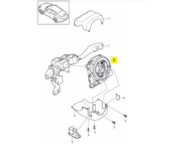 IMS GENUINE PORSCHE NEW STEERING ANGLE SENSOR AIR BAG CLOCK SPRING 7PP953568AT - PORSCHE PANAMERA 970 2009-2016