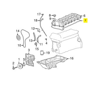 IMS GENUINE GM HUMMER VALVE COVER GASKET 89018220 - HUMMER H3 3.7L 2006-2010