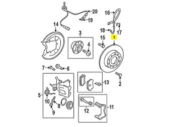 IMS GENUINE AUDI NEW REAR BRAKE DISC 8J0615601A - AUDI TT 2006-2014