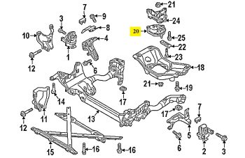 IMS GENUINE AUDI NEW TRANSMISSION MOUNTING 8K0399151BD - AUDI A4/ A5 2007-2016