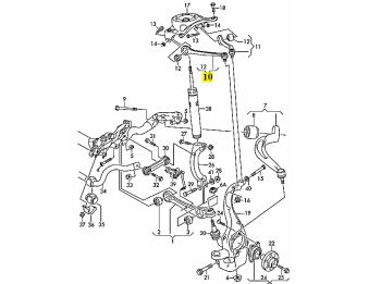 IMS GENUINE AUDI NEW FRONT LEFT GUIDE 8K0407505N - AUDI A4/ A5/ Q5/ RS5/ S4/ S5 2007-2017