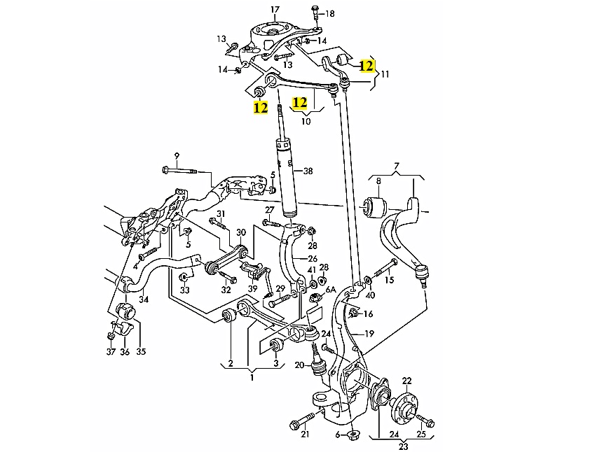 IMS GENUINE AUDI NEW UPPER ARM BUSH 8K0407515 - AUDI A4/ A5/ Q5/ RS5/ S4/ S5 2007-2017