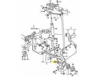 IMS GENUINE AUDI NEW BALL JOINT 8K0407689G - AUDI A4/ A5/ A6/ A7/ Q5/ S4/ S5/ S6 2007-2018