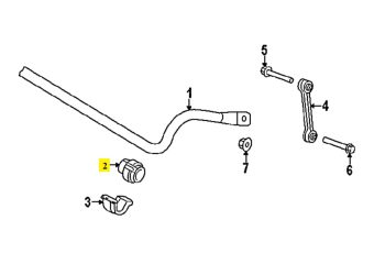 IMS GENUINE AUDI NEW STABILISER BAR BUSH 8K0411327B - AUDI A4/ A6/ A8/ RS5/ RS7/ S6/ S7/ S8 2010-PRESENT