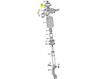 IMS GENUINE AUDI NEW UPPER MOUNTING 8K0412377C - AUDI A4/ A5/ Q5/ RS5/ S4/ S5 2007-2017