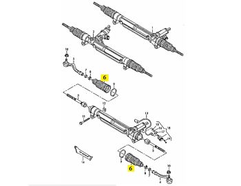 IMS GENUINE AUDI NEW LEFT RIGHT TIE ROD BOOT 8K0422831 - AUDI A4/ A5/ A8/ Q5/ RS5/ S4 2007-2017