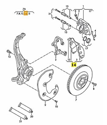 IMS GENUINE AUDI NEW FRONT BRAKE PAD 8K0698151H - AUDI A4 2004-PRESENT