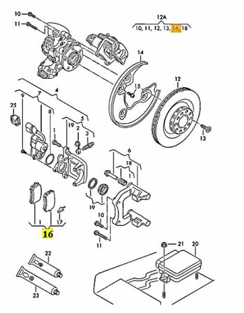 IMS GENUINE AUDI NEW REAR BRAKE PAD 8K0698451A - AUDI